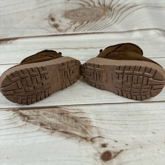 MK Matt Keely Brown Winter Boots With Soft Warm Fleece Lining Toddler Size 7 - Picture 6 of 12
